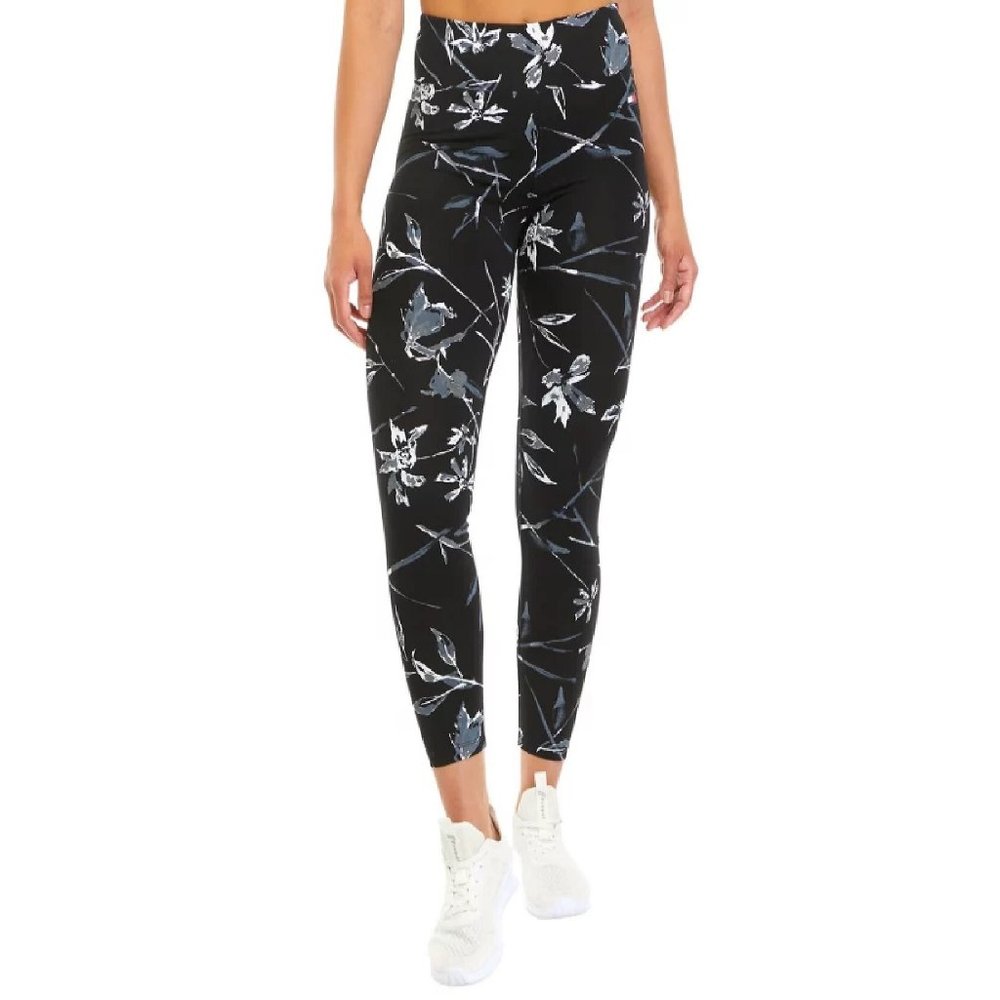 Tommy Hilfiger Sport Women's Floral High Rise Printed Leggings Size Extra Small